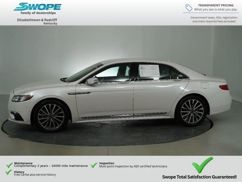 Used 2017 White Platinum Tri-Coat Lincoln Select image 6