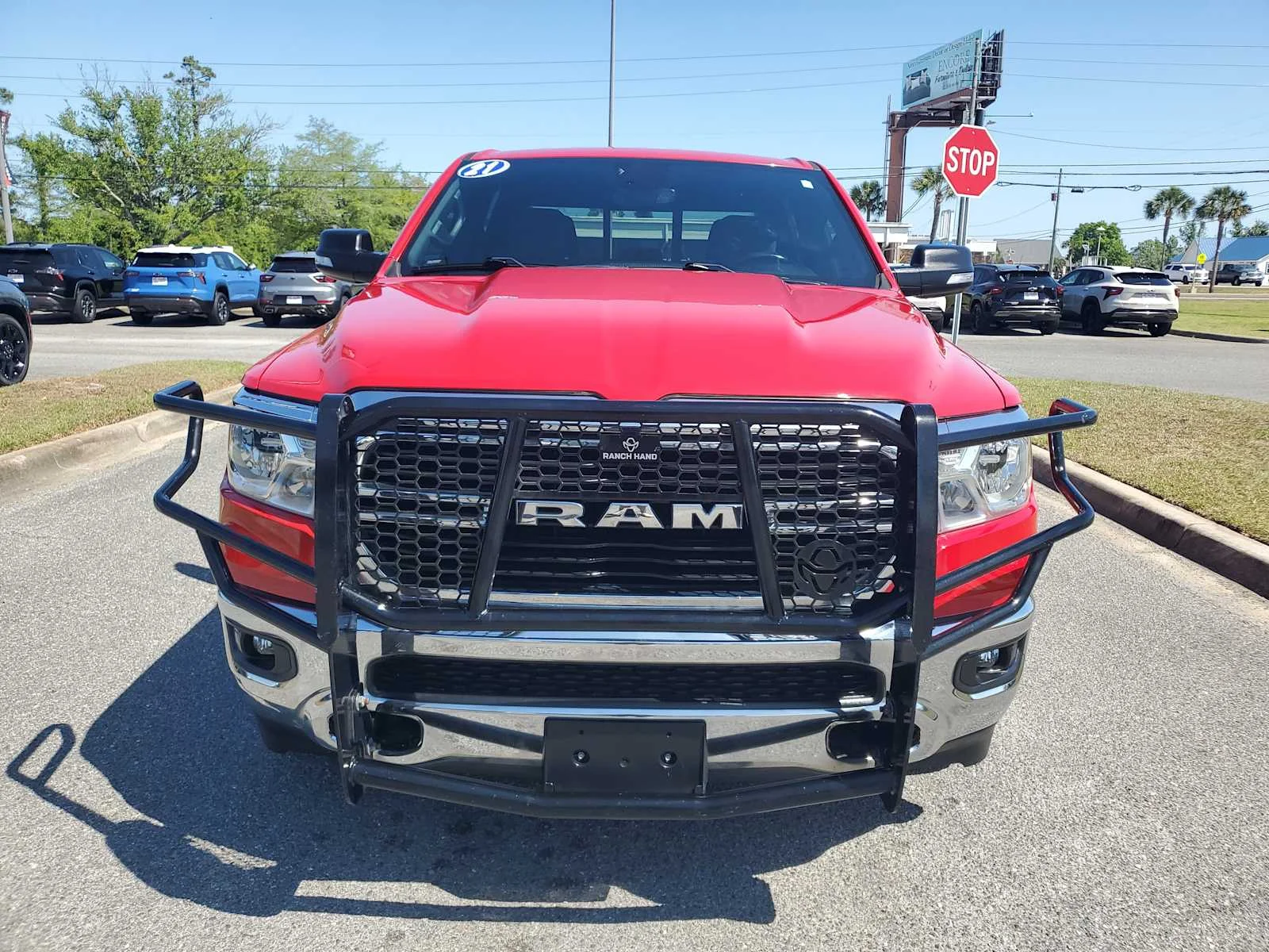 Used 2021 Flame Red Clearcoat Red Ram Big Horn image 9