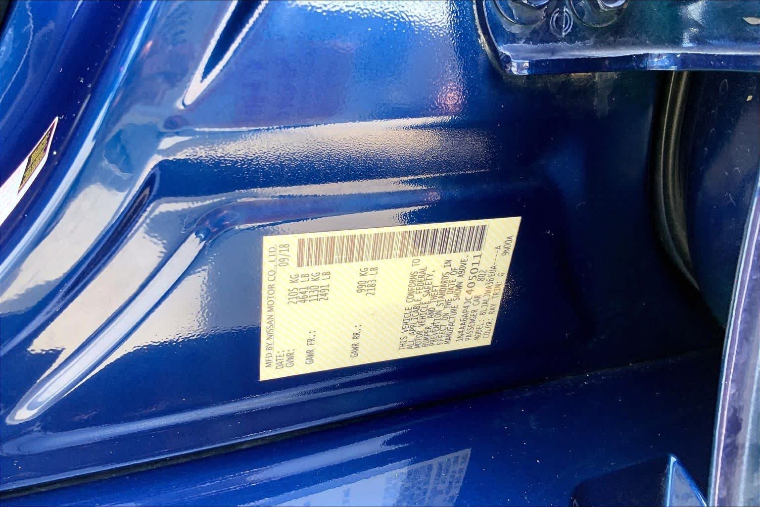Used 2018 Deep Blue Pearl Nissan SV image 34