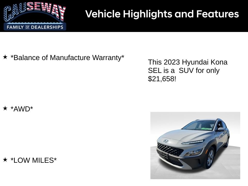 Used 2023 Silver Hyundai SEL image 2