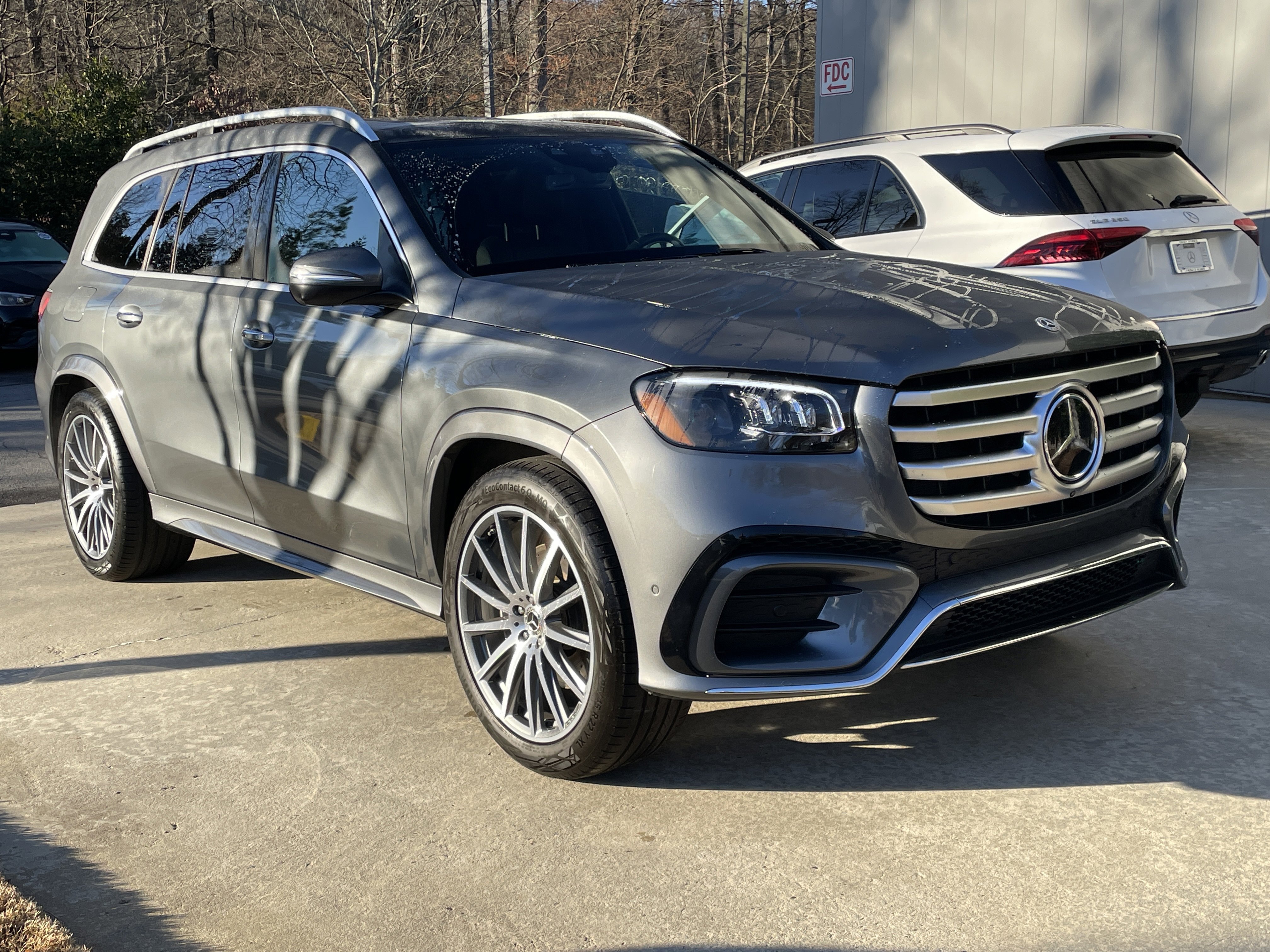 Certified Used 2025 Selenite Grey Metallic Mercedes-Benz GLS 450 4MATIC® SUV image 4