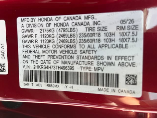 New 2026 Radiant Red Metallic Honda EX-L image 19