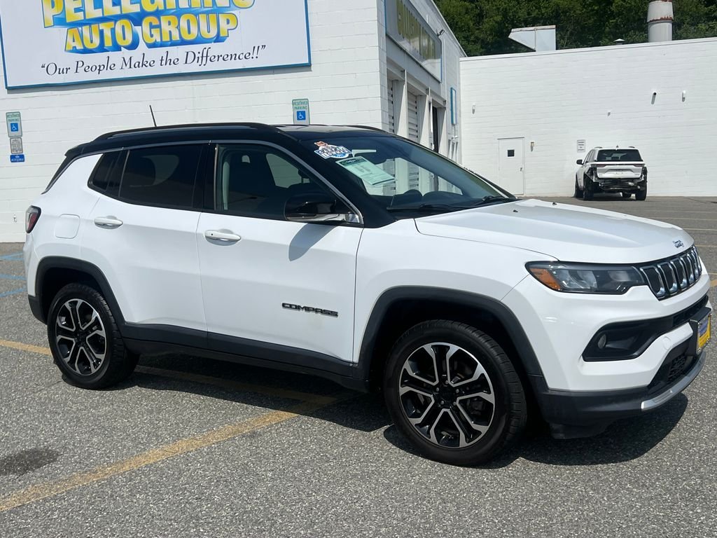 Used 2022 Jeep Compass Limited with VIN 3C4NJDCB3NT129366 for sale in Westville, NJ