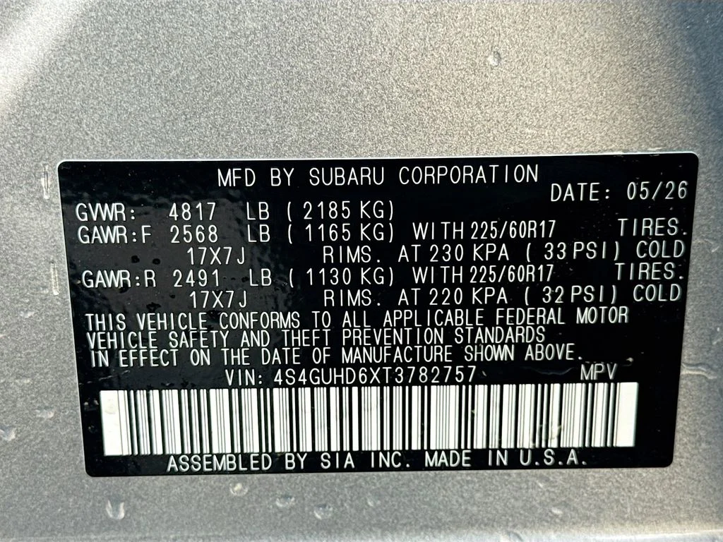 New 2026 Silver Subaru Premium image 41