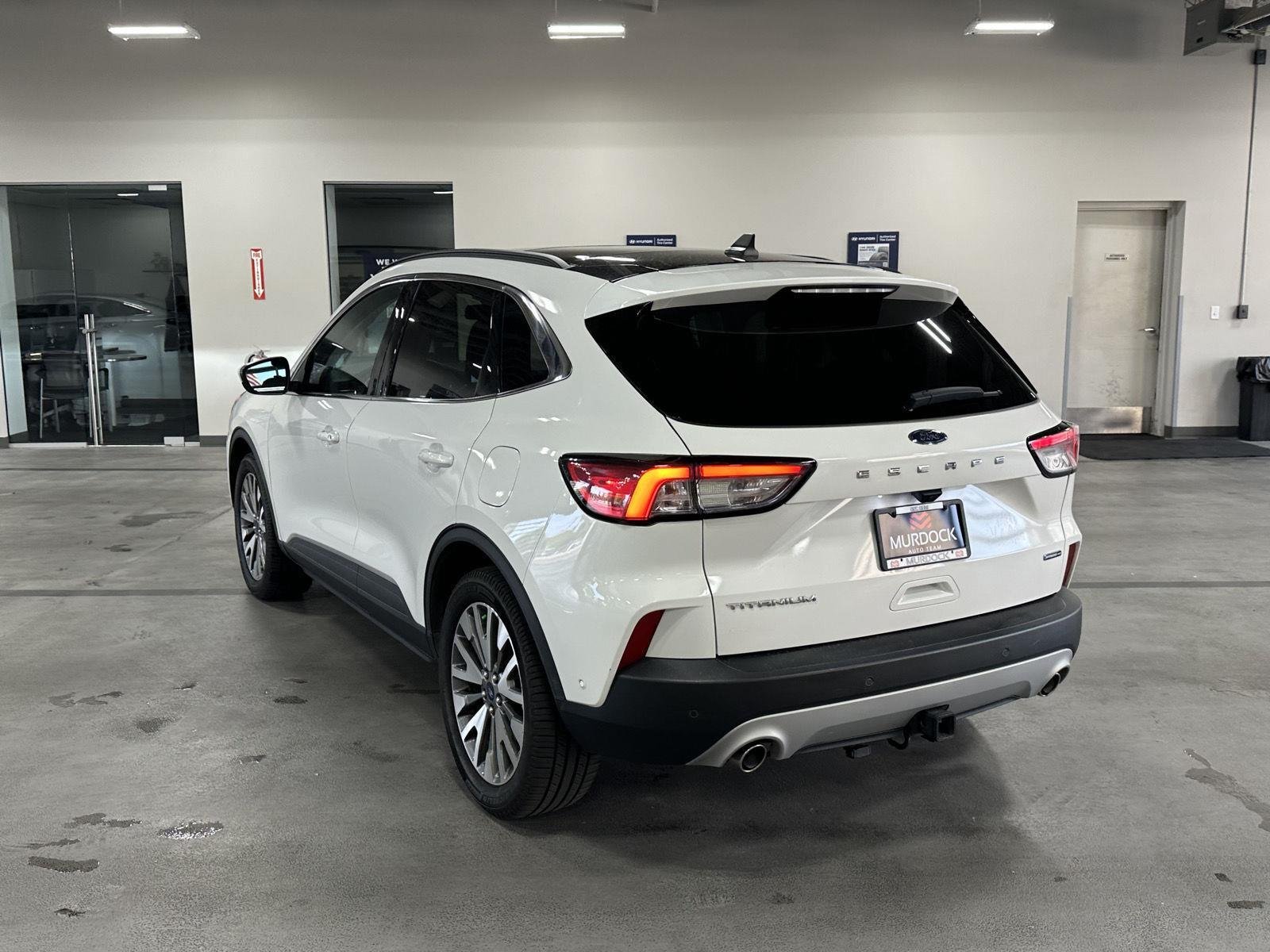 Used 2021 Star White Metallic Tri-Coat Ford Titanium Hybrid image 4