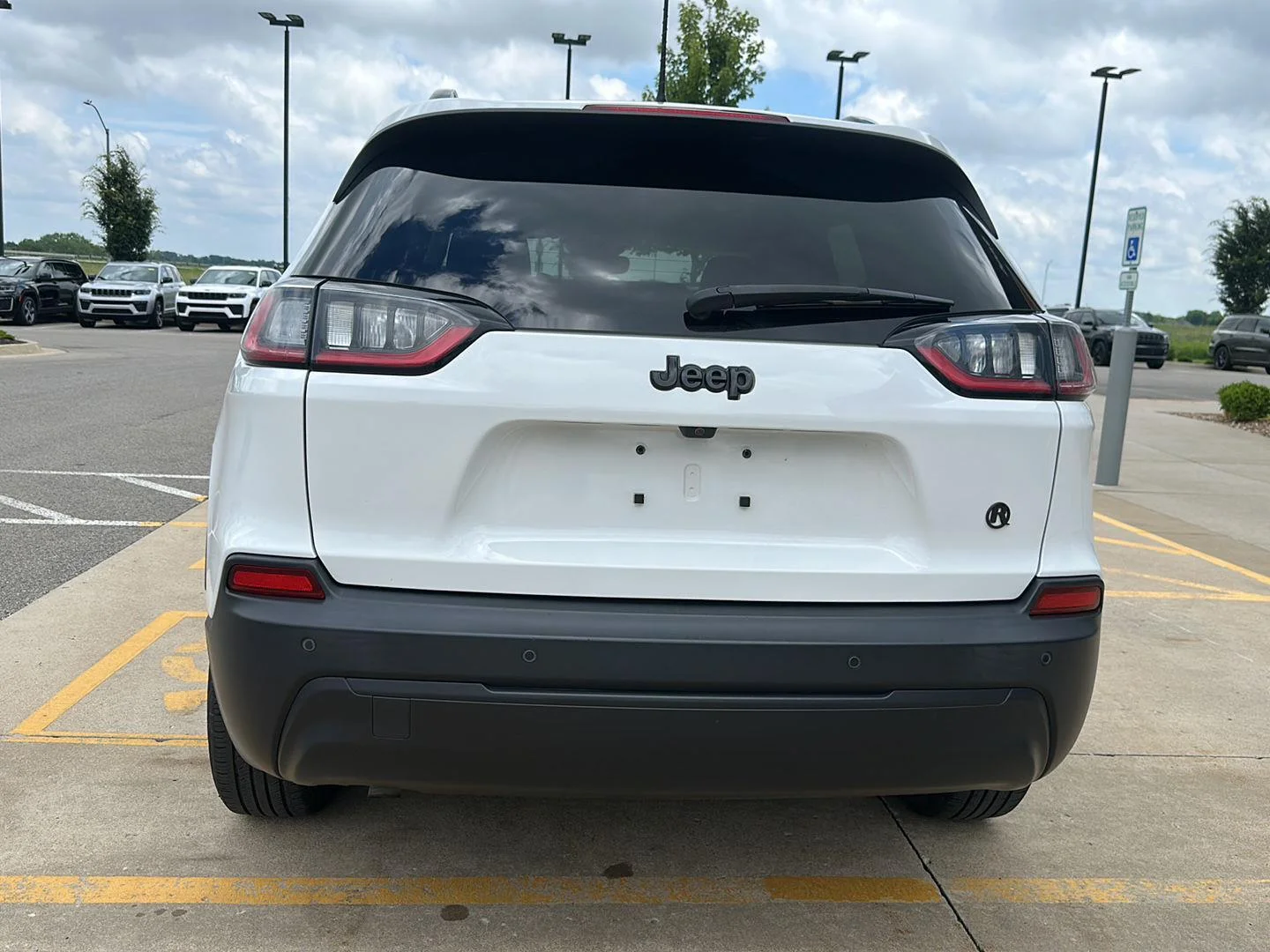 Certified Used 2021 Bright White Clearcoat Jeep Altitude image 3