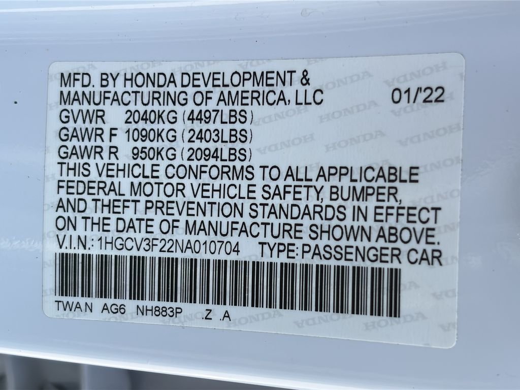 2022 Honda Accord Hybrid Sport - Photo 44