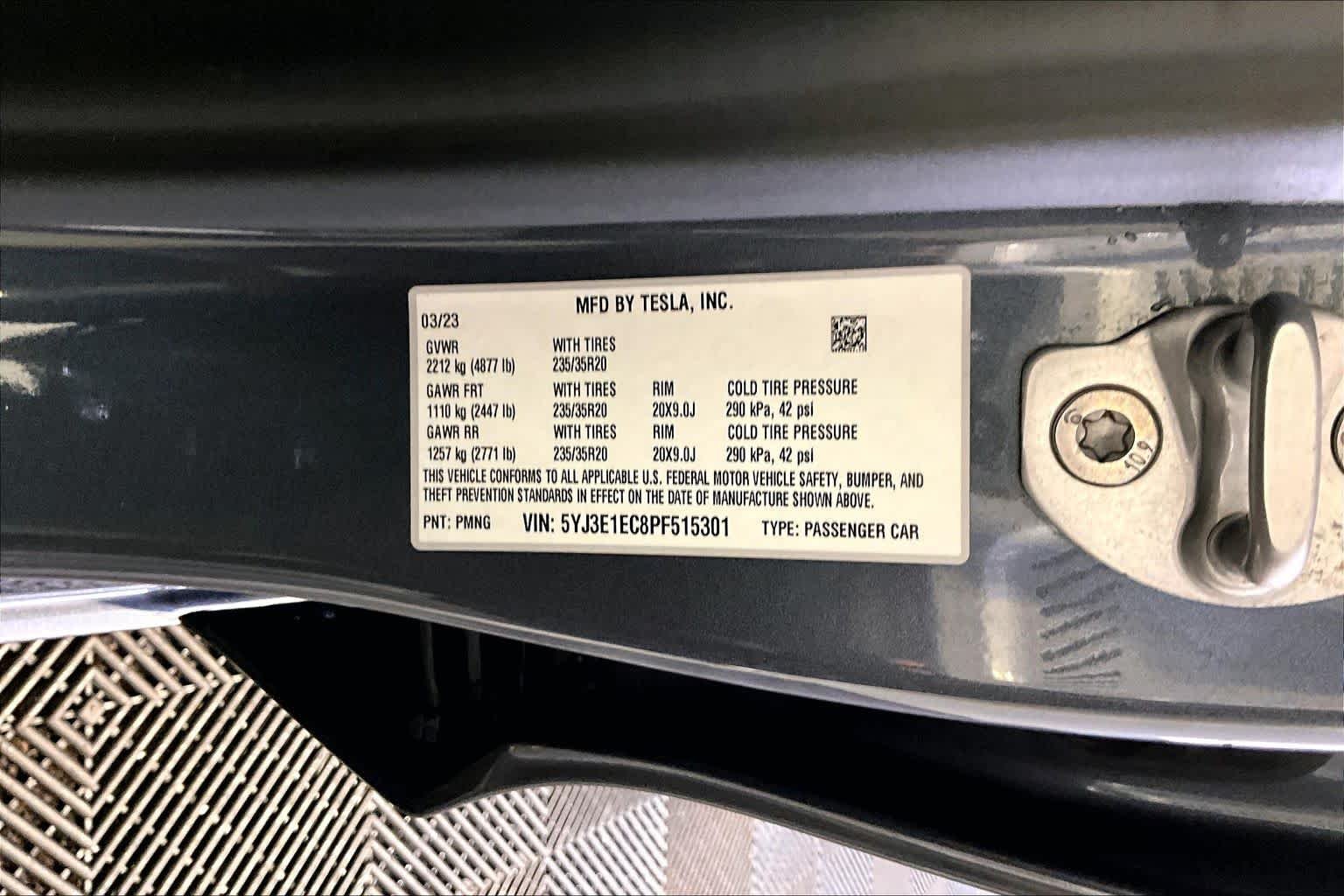 Used 2023 Midnight Silver Metallic Tesla Performance image 32