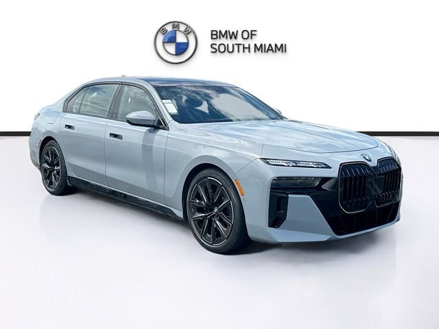 New 2026 Gray BMW 750e xDrive image 1
