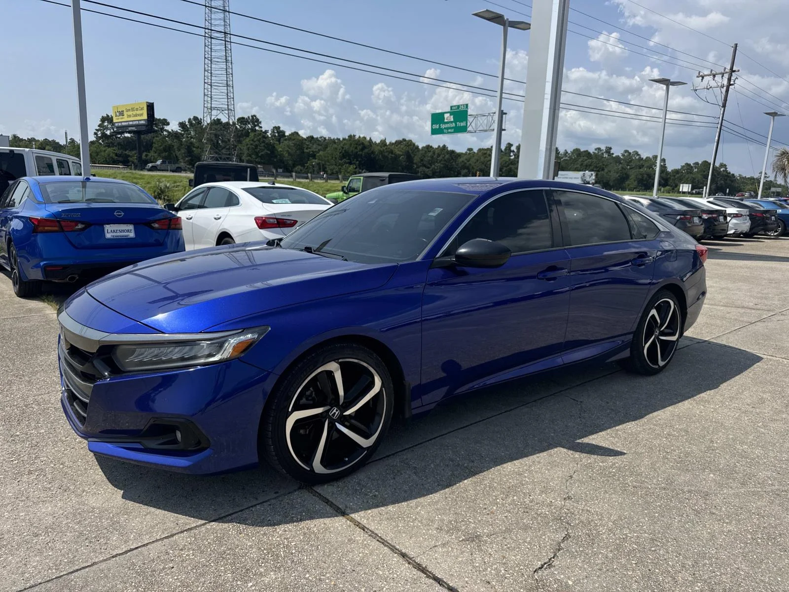 Used 2021 Blue Honda Sport 1.5T CVT image 3