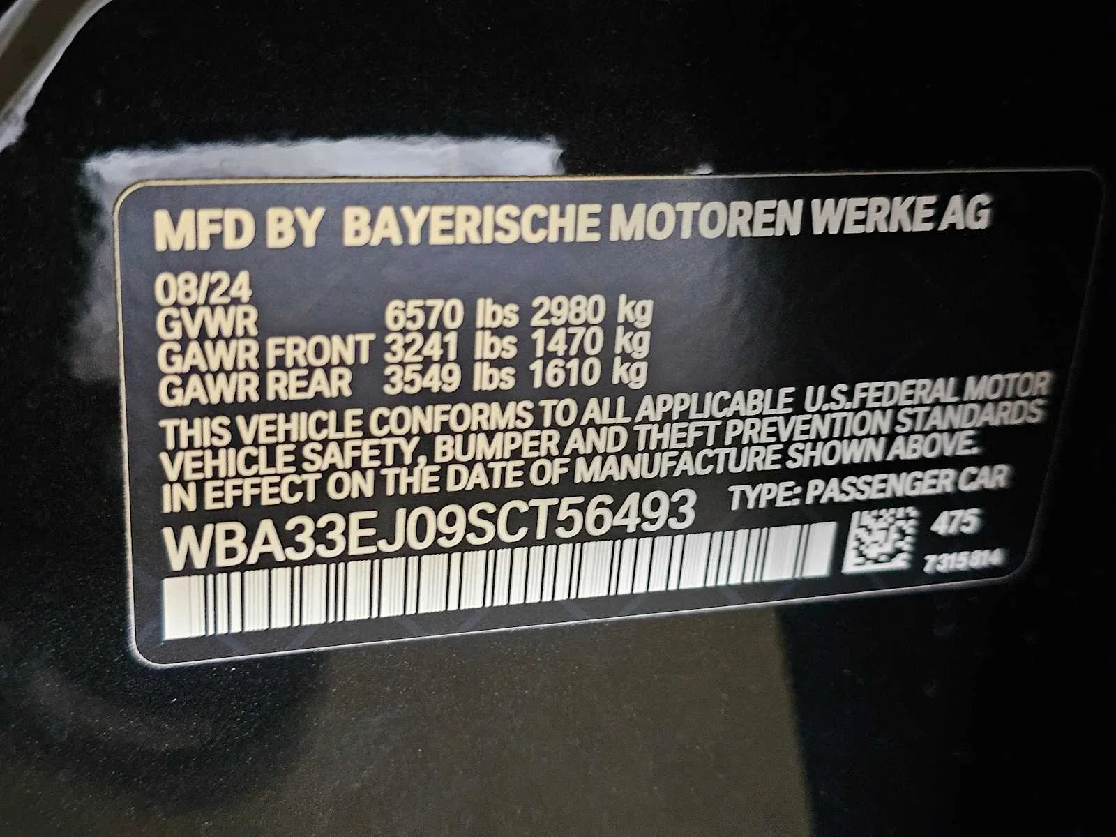 Used 2025 Black Sapphire Metallic BMW 760i xDrive image 35