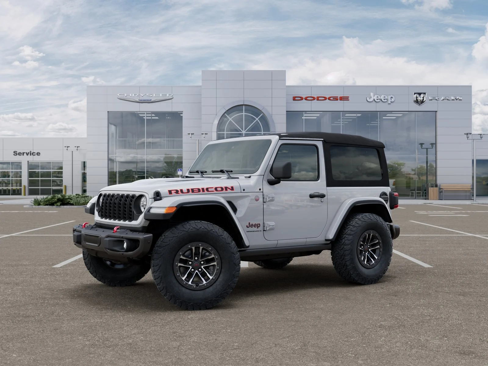 New 2025 Bright White Clearcoat Jeep Rubicon X image 39