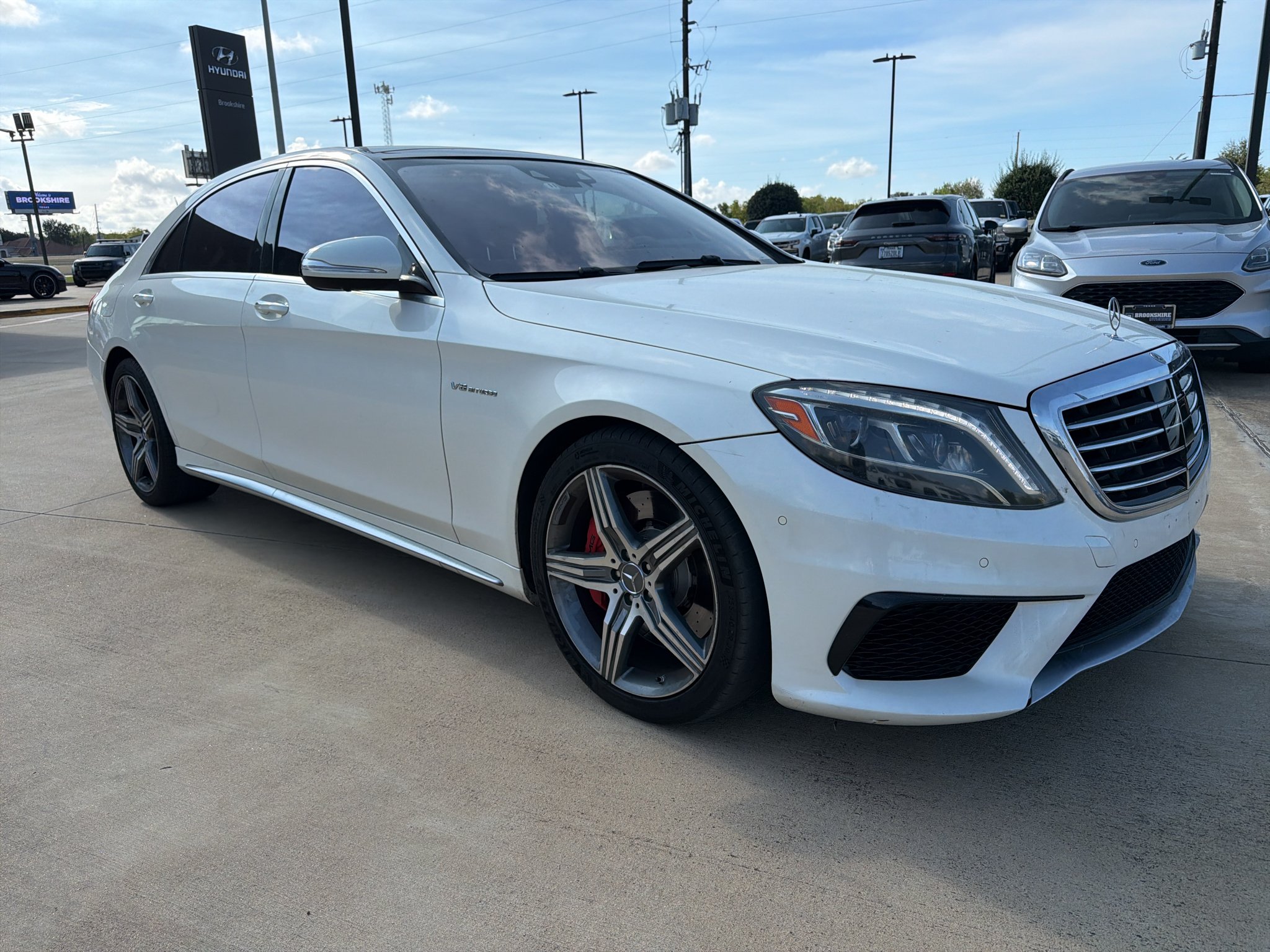 Used 2015 designo Diamond White Mercedes-Benz S63 AMG® image 3