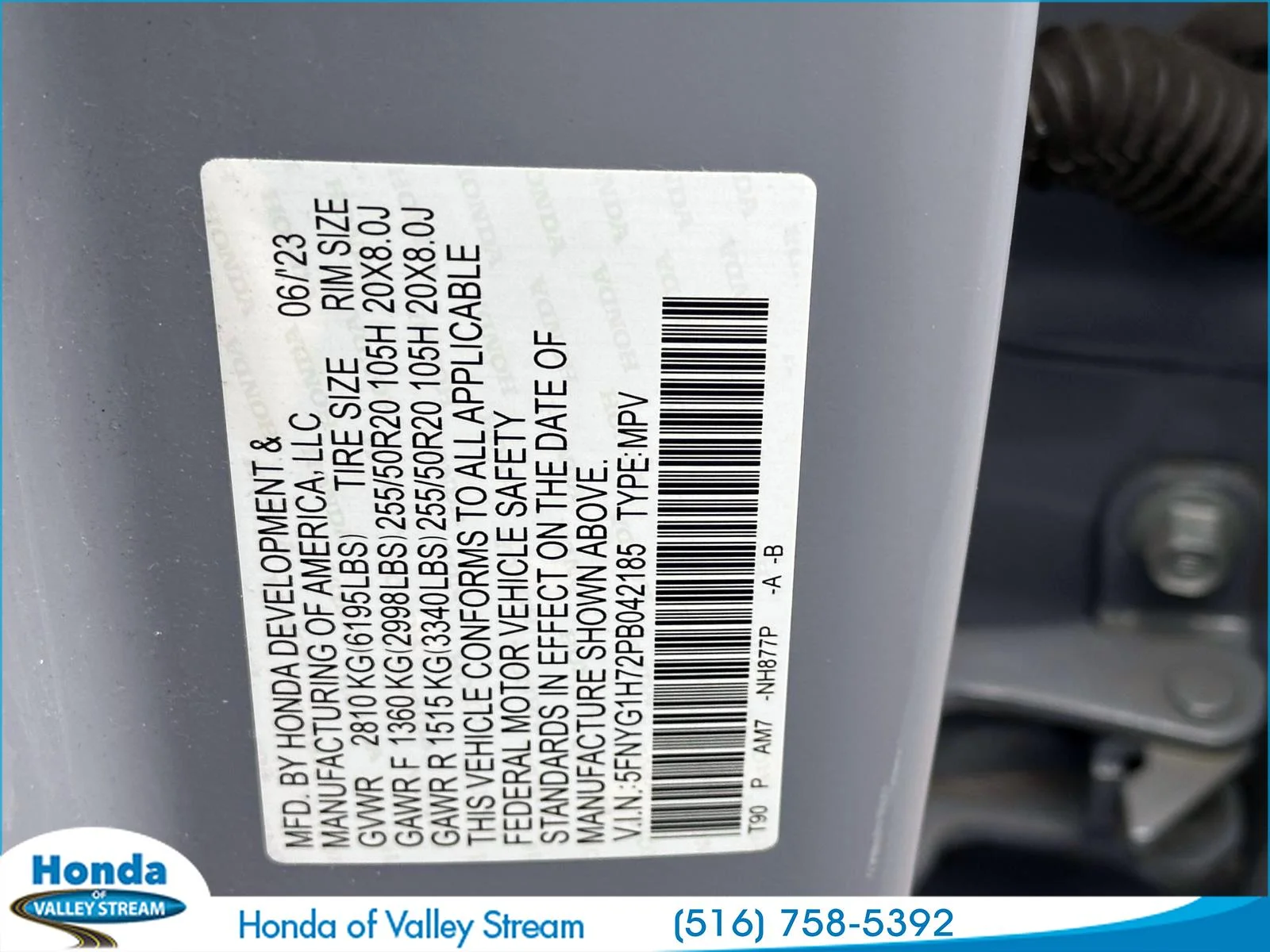 Certified Used 2023 Sonic Gray Pearl Honda Touring image 15