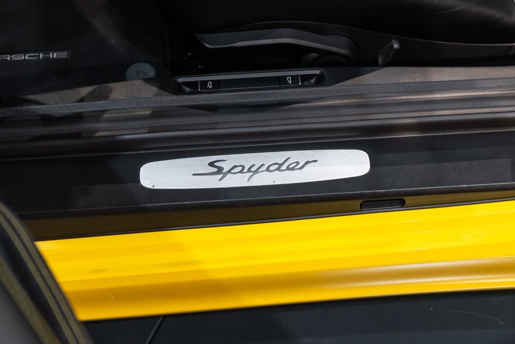 Used 2016 Racing Yellow Porsche Spyder image 21