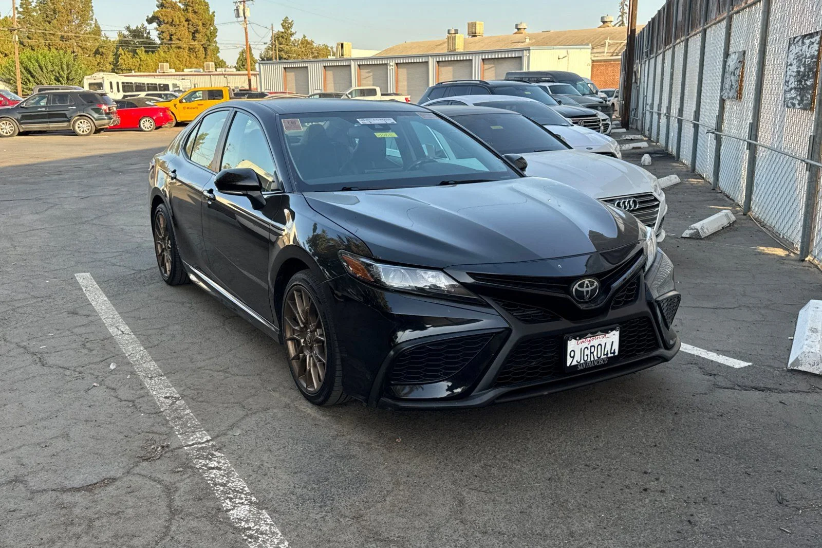 Used 2024 Midnight Black Metallic Toyota SE Nightshade image 2