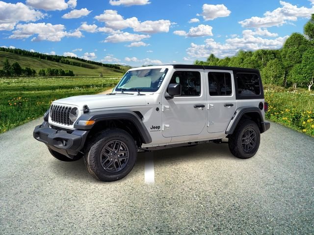 New 2025 Bright White Clear-Coat Exterior Paint Jeep Sport S image 2