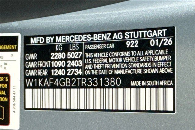New 2026 Cirrus Silver Metallic Mercedes-Benz C 300 image 60