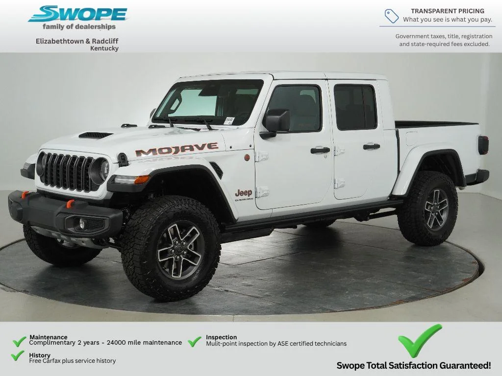 New 2026 Bright White Clear-Coat Exterior Paint Jeep Mojave image 7