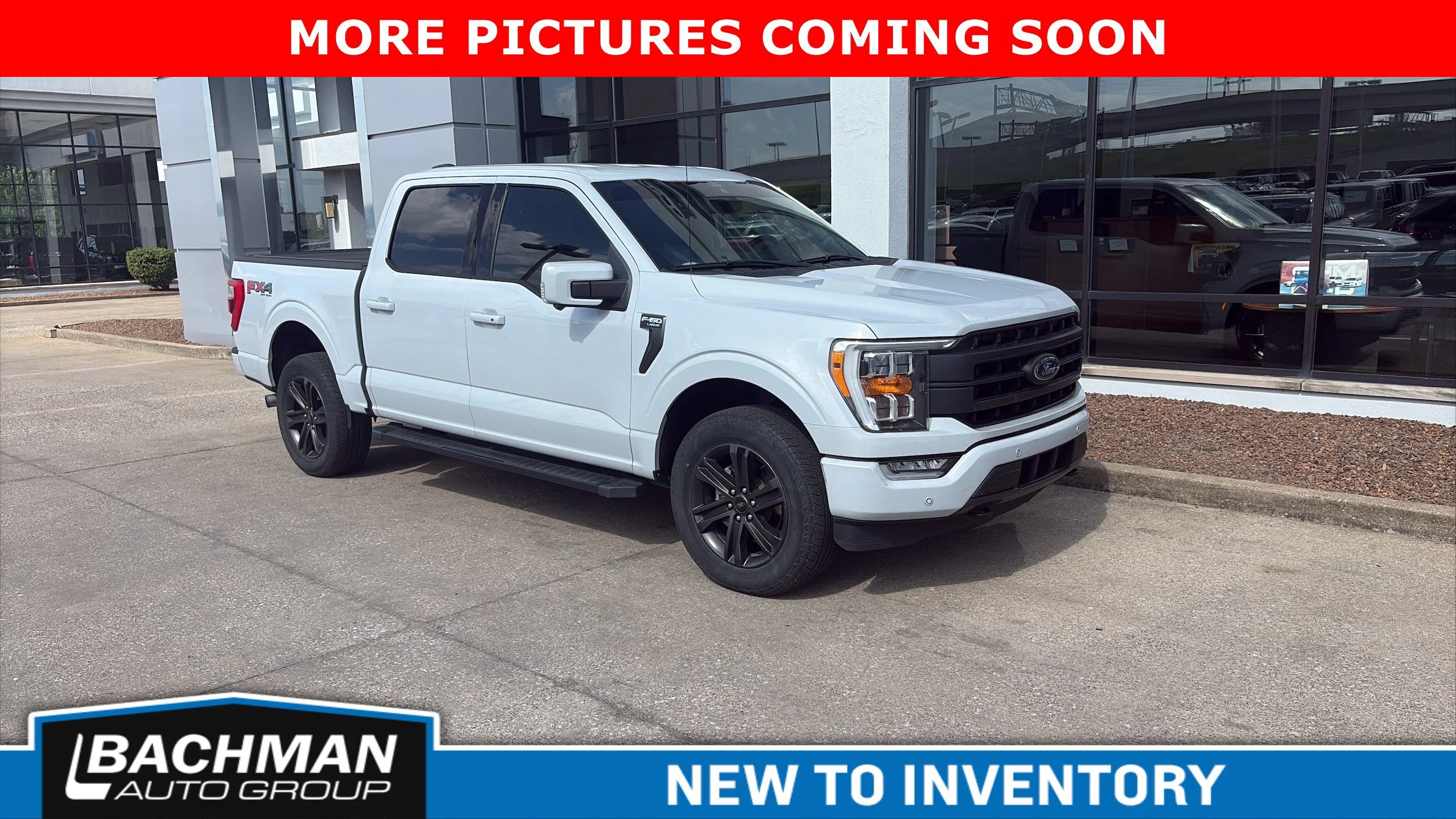 Used 2021 Star White Metallic Tri-Coat Ford LARIAT image 1