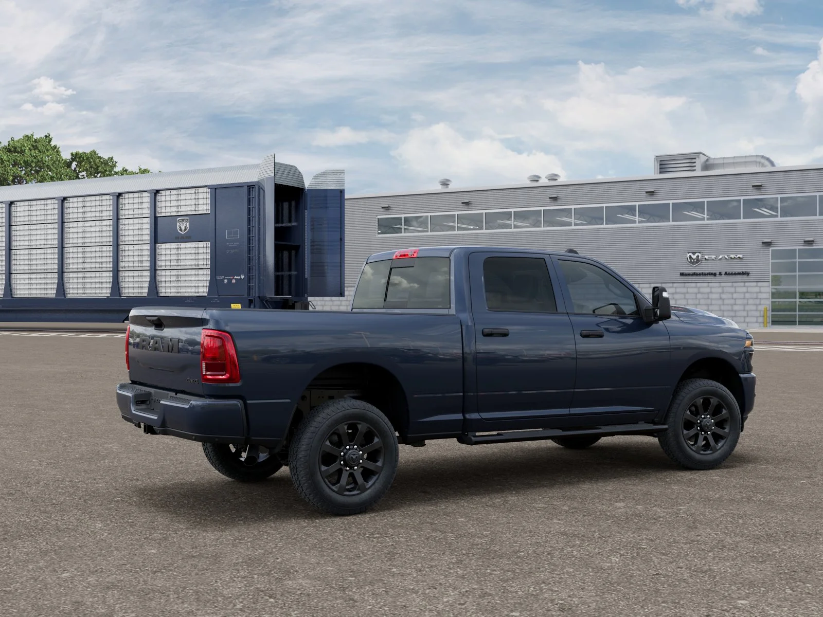 New 2027 Forged Blue Metallic Exterior Paint RAM Black Express image 2