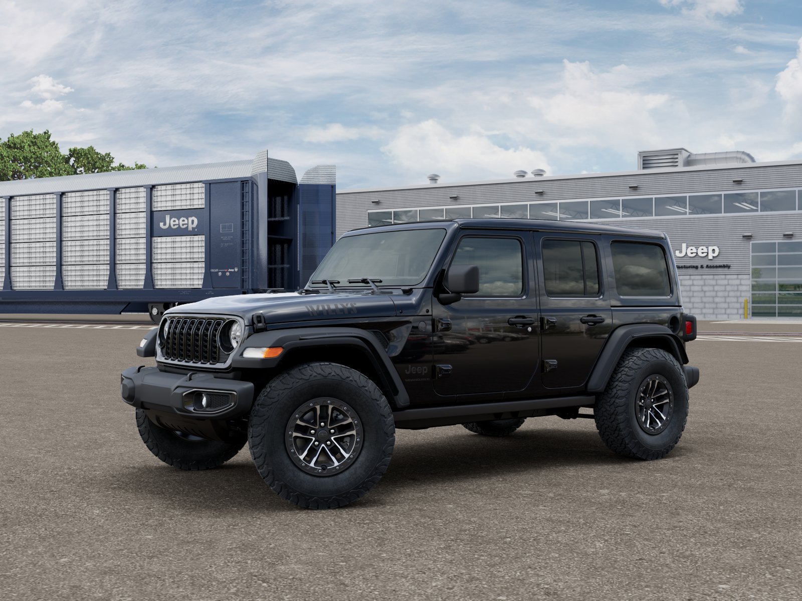 New 2026 Black Clear-Coat Exterior Paint Jeep Willys image 1