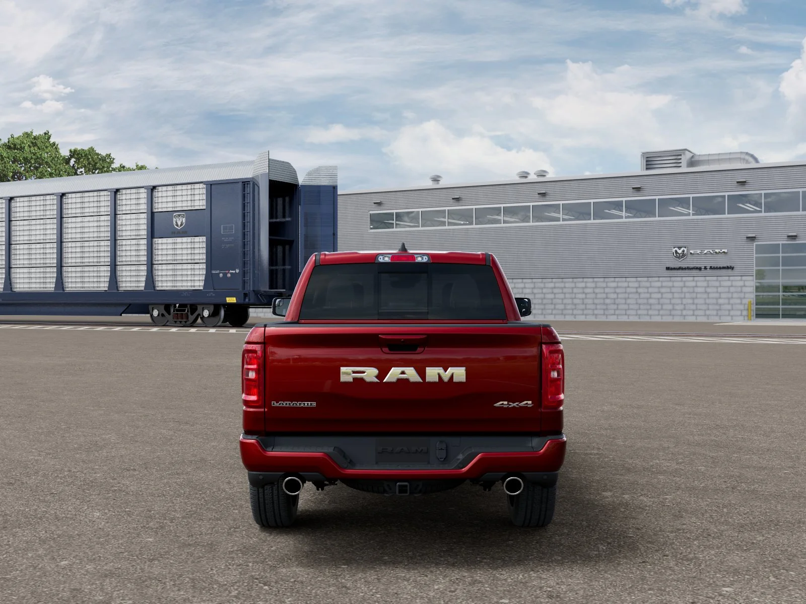New 2026 Molten Red Pearl-Coat Exterior Paint RAM Laramie image 33
