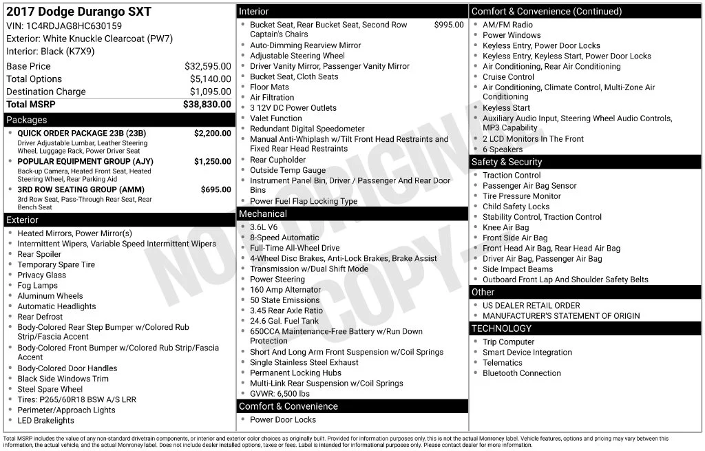 Used 2017 White Dodge SXT image 32