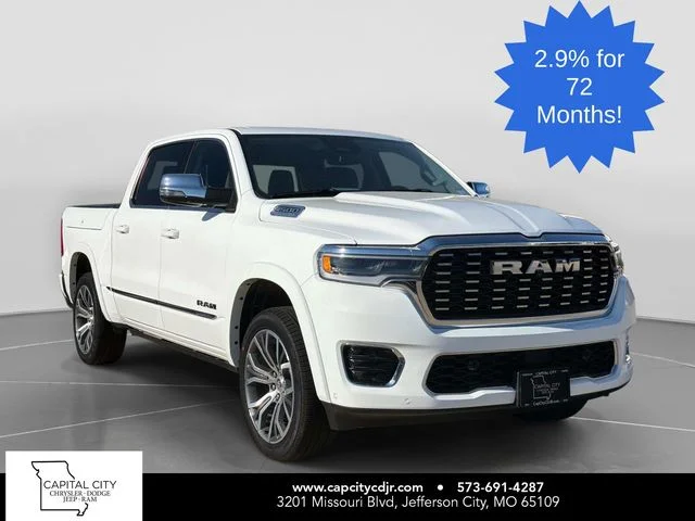 New 2026 Bright White Clear-Coat Exterior Paint RAM Tungsten image 1