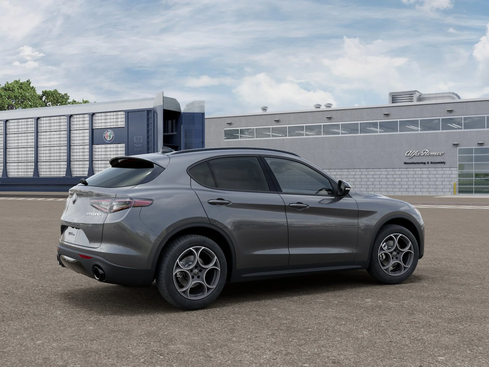 New 2026 Vesuvio Gray Metallic Exterior Paint Alfa Romeo Sprint image 2