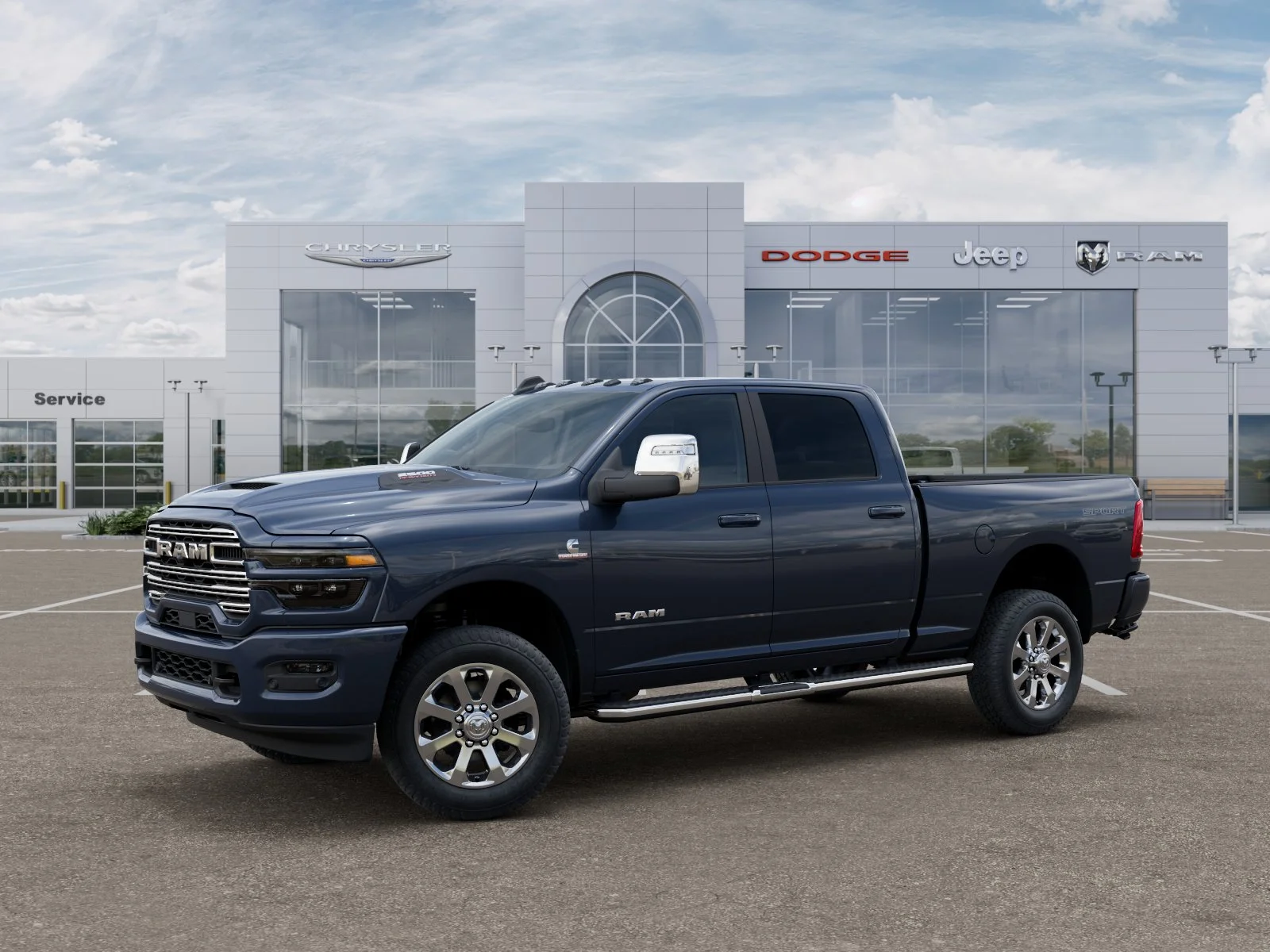 New 2026 Forged Blue Metallic Exterior Paint RAM Laramie image 34