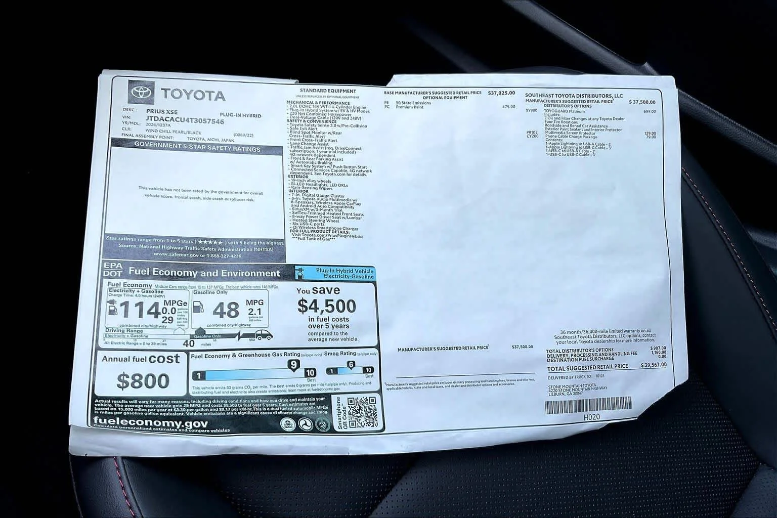 New 2026 Wind Chill Pearl Toyota XSE image 20