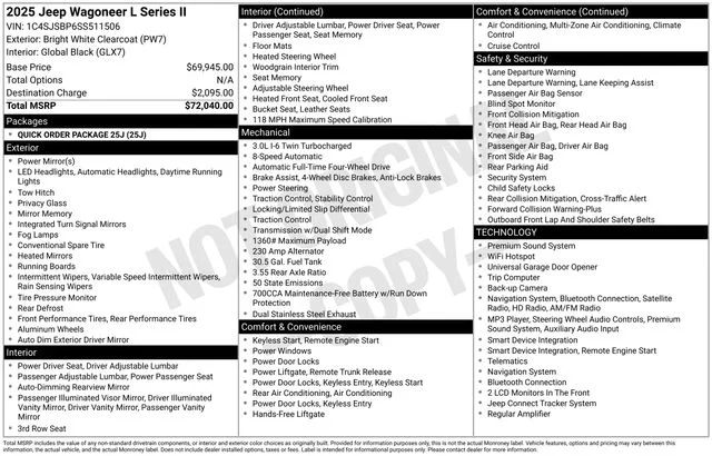 Used 2025 White Jeep Series II image 7