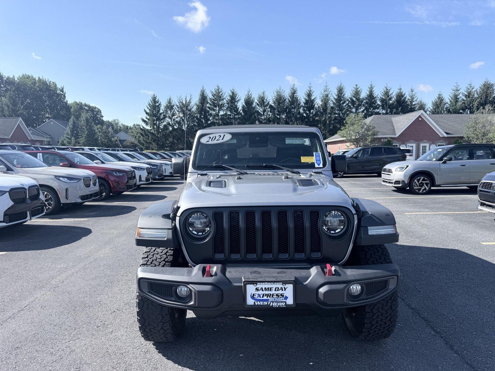 Used 2021 Billet Silver Metallic Clearcoat Jeep Rubicon image 2