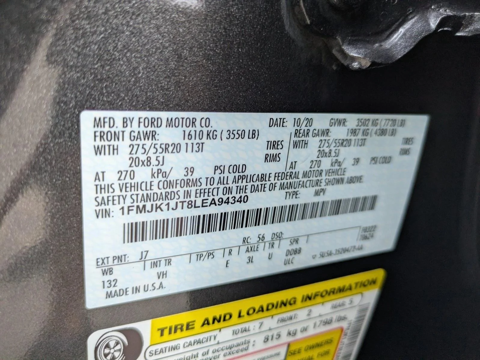 Used 2020 Magnetic Metallic Ford XLT image 16