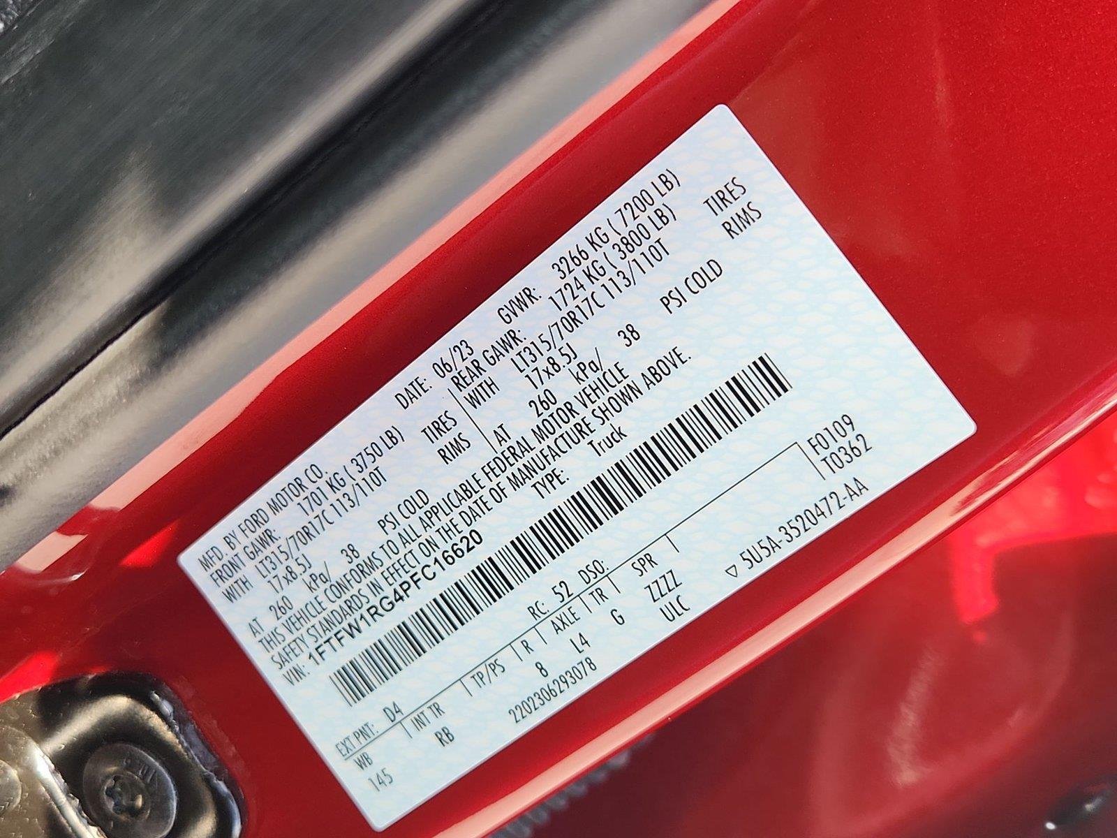 2023 Ford F-150 Raptor Red at Mac Haik Chevrolet