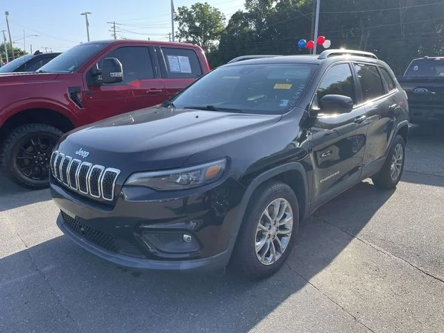 Certified 2021 Jeep Cherokee Latitude Plus with VIN 1C4PJLLB2MD203481 for sale in Belmont, NC