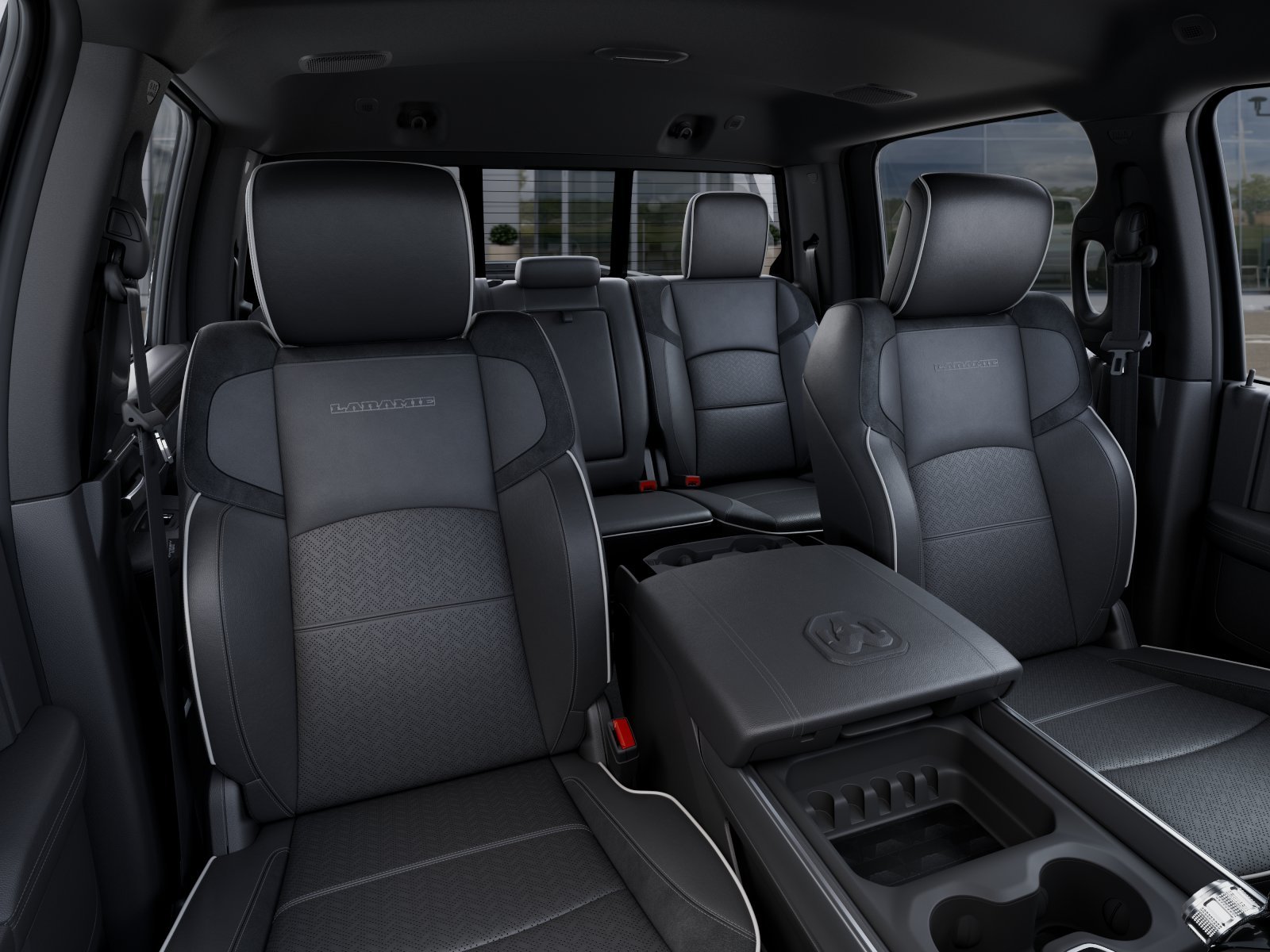 New 2025 Diamond Black Crystal Pearl-Coat Exterior Paint RAM Laramie image 47