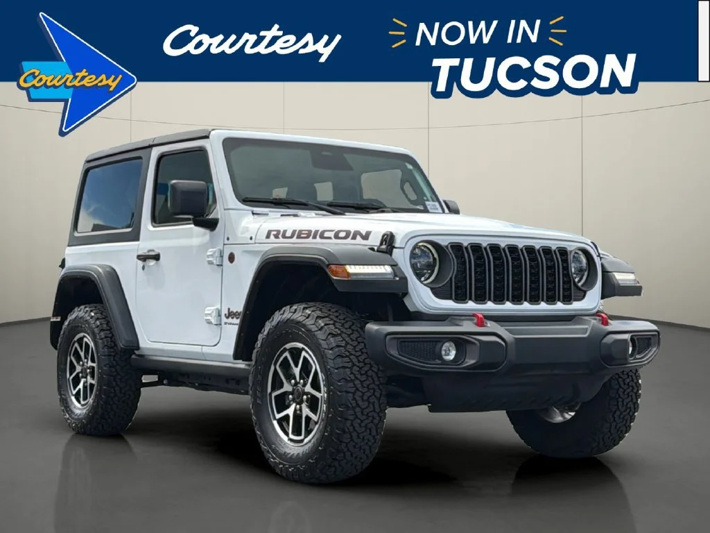 Used 2025 White Jeep 2-Door Rubicon 4x4 image 1