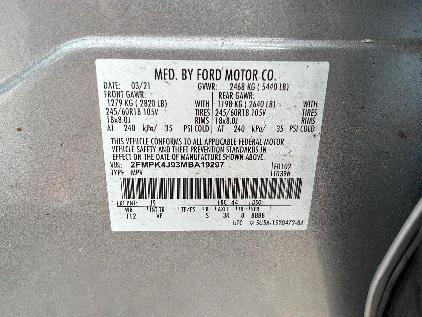 Used 2021 Iconic Silver Ford SEL image 10