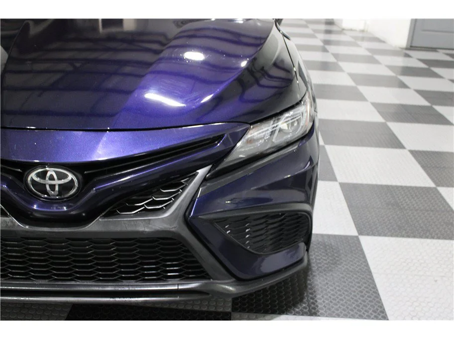 Used 2021 Blue Toyota SE Sedan 4D image 8