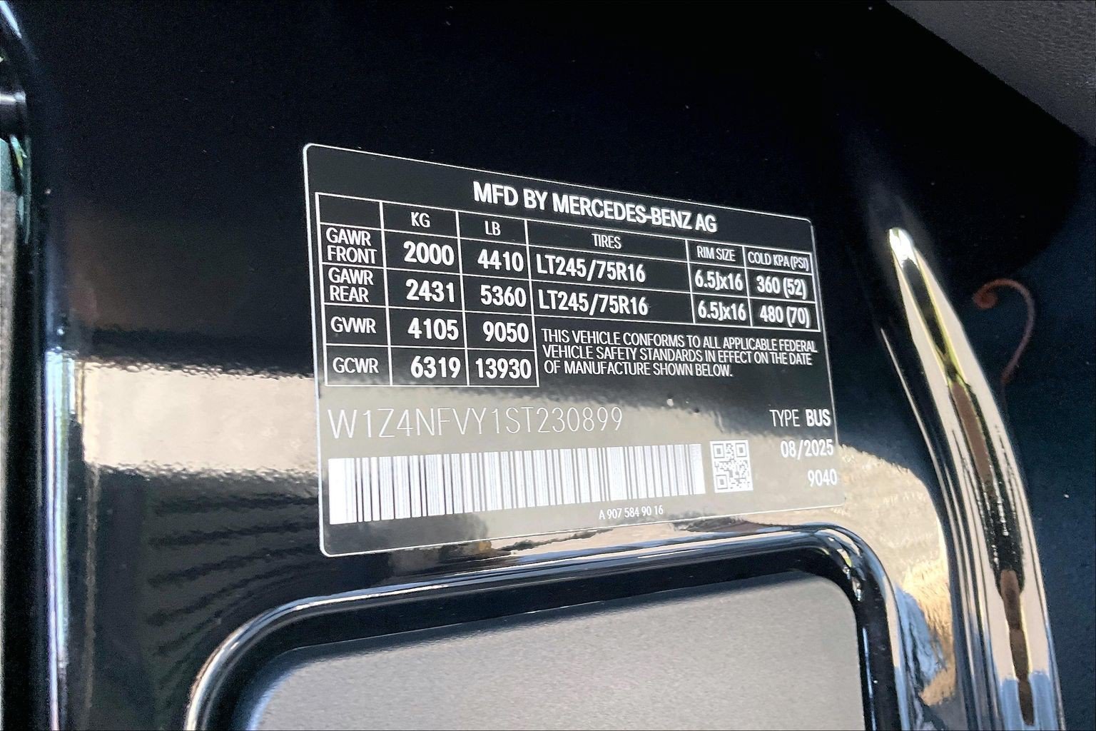 New 2025 Jet Black Mercedes-Benz Passenger 144 WB image 27