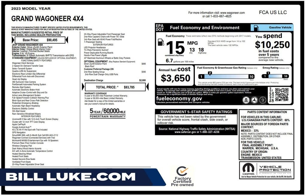 Certified Used 2023 Silver Jeep Base image 1