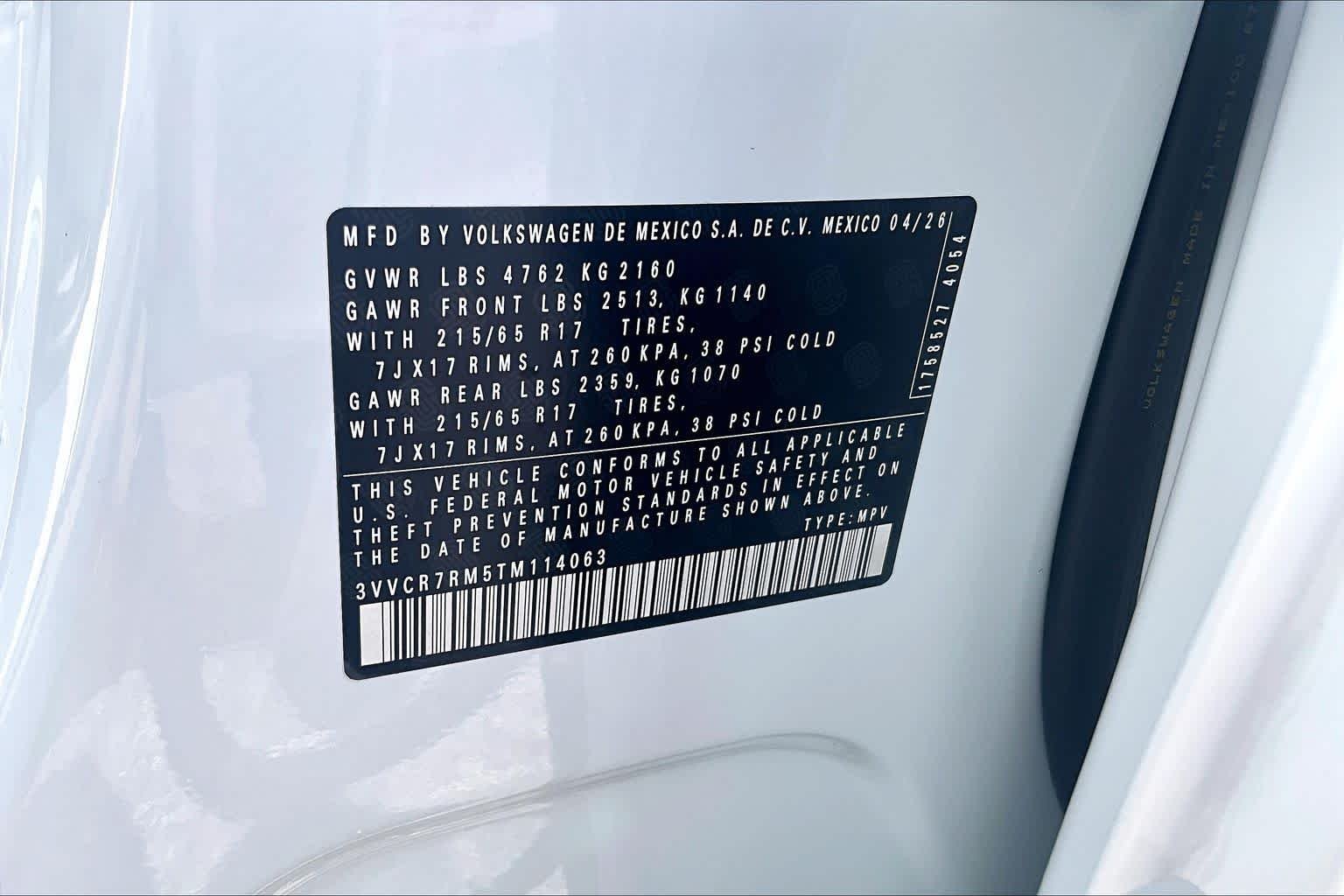 New 2026 Pure White Volkswagen 2.0T S image 22