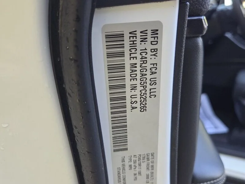 Used 2023 Bright White Clearcoat Jeep Laredo image 7