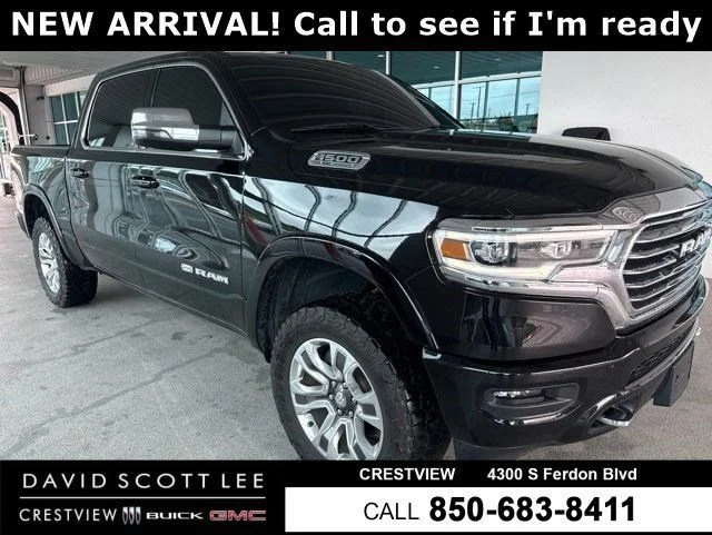 Used 2023 Diamond Black Crystal Pearlcoat Ram Longhorn image 1