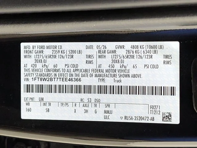 New 2026 Agate Black Metallic Ford F-250® Lariat® image 69