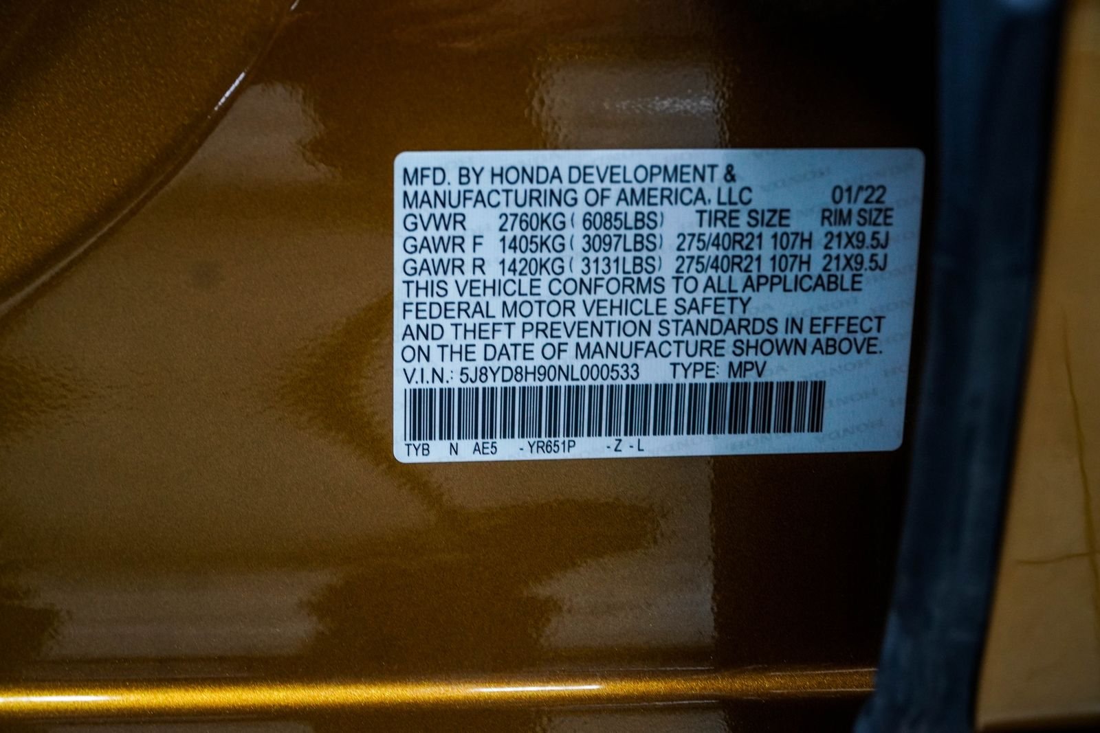 Used 2022 Gold Acura Type S image 46