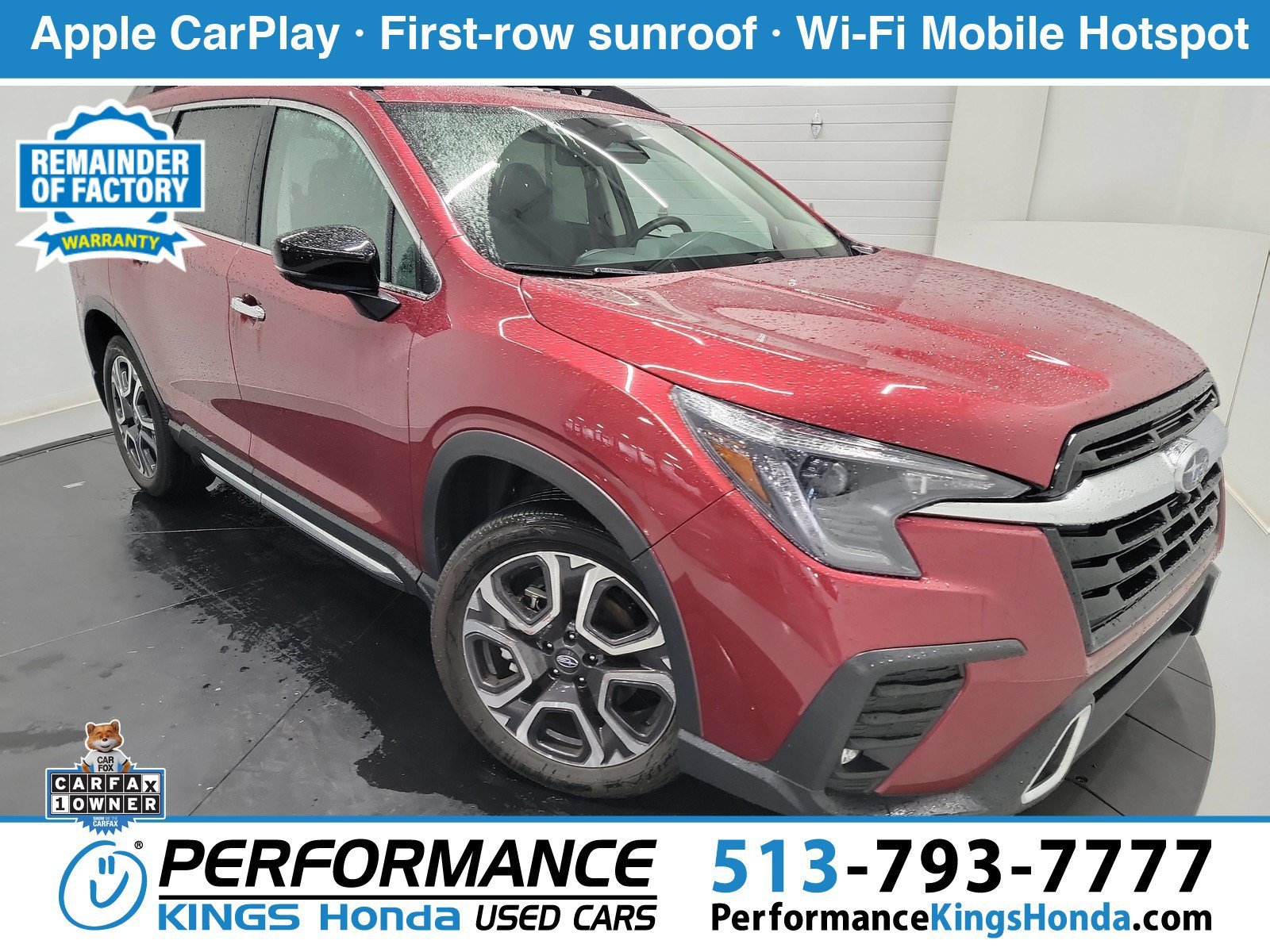 Used 2025 Crimson Red Pearl Subaru Touring image 1