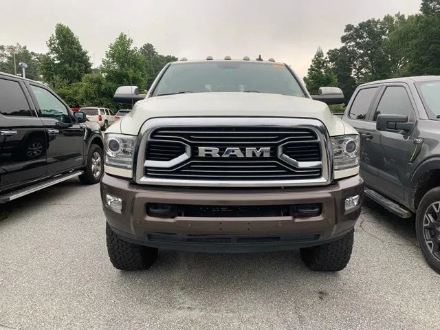 Used 2018 Pearl White Ram Laramie Longhorn image 3